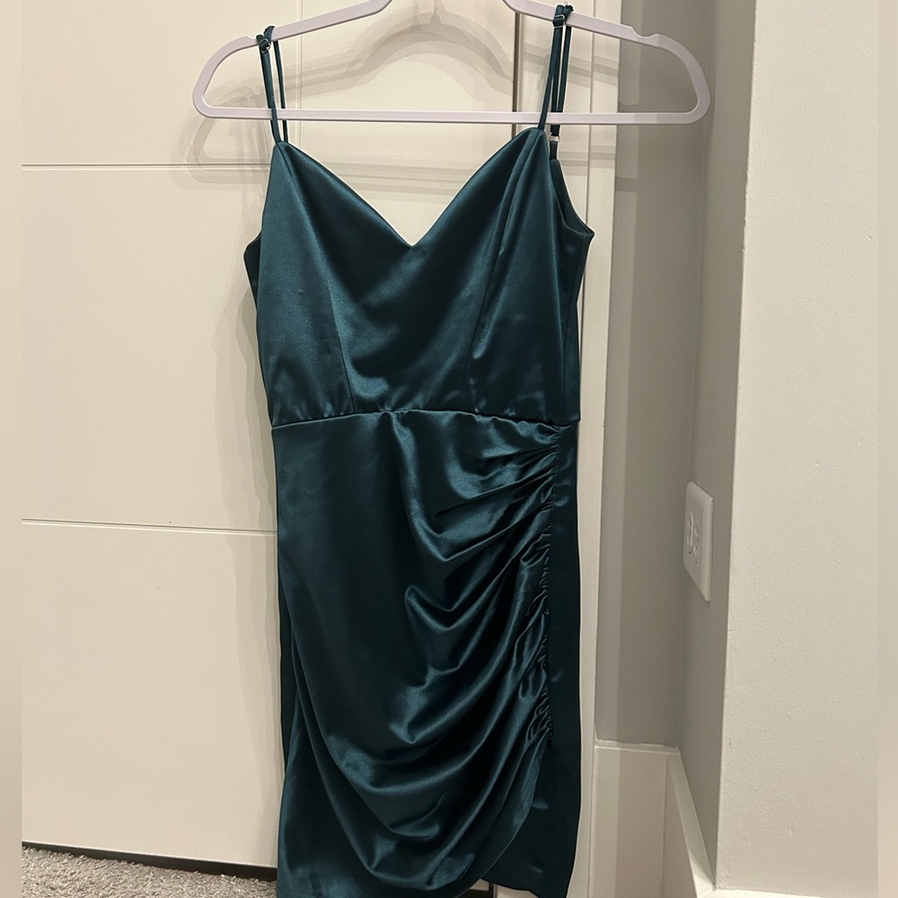 Lucy in the Sky Forest Green Short Dress